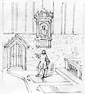 Sketch made by George Vertue in 1737