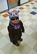 Little Chevak girl bundled up, 2012