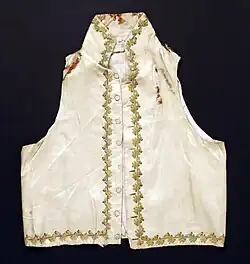 1800-1815 American or European silk vest