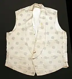 Mid-19th century American cotton vest