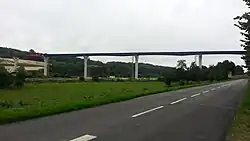La Scie viaduct looking from Sauqueville