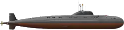 One of several new Soviet submarine classes entering service in 1967, the Project 671 was among the first mainline Soviet submarine classes to replace the fish-tail with the more torpedo-like shape that has become as a sign of emphasis on underwater performance.