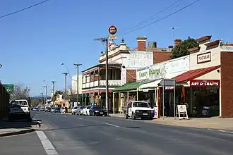 The heritage listed Victoria Hotel in Main Street