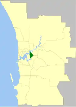 The Town of Victoria Park within the Perth Metropolitan Area
