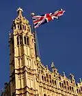 The Union Flag on the Victoria Tower