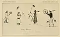 Victory dance of the Assiniboine. Made by an Assiniboine at Fort Union