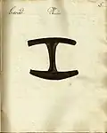 1826 - Tamga of the cattle from Ștena
