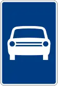 Road for motor vehicles