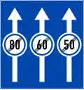 DP.127d: End of different speed limits per lane