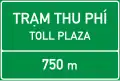 472a:Indication of the distance to the toll booth