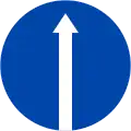 R.301a: Go straight ahead