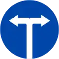 R.301i: Turn left or right only