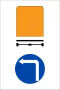 R.310a: Vehicles carrying dangerous load can only turn left