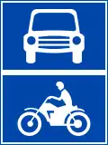 R.403b: Road for motor vehicles and motorcycles
