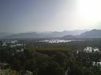 View from the castle to the Skadar lake