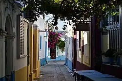 View from the pergola of a taverna in Koskinou