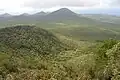 Looking down on Cerro Pajas crater
