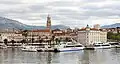 Tower bell seen from Port of Split