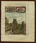Mount Sinai illustrated by French cartographer Alain Manesson Mallet, 1719