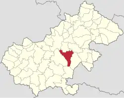 Location in Satu Mare County
