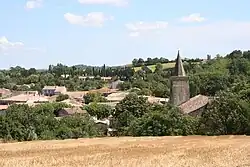A general view of Saint-Papoul