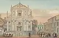Painting of the church, 1850