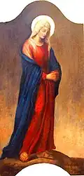 Mary mourning her son