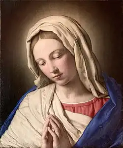 The Virgin in Prayer, Private Collection. 47 x 38.5&nbsp;cm.