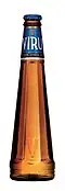Cone-shaped bottle of an Estonian beer