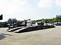 Visitors with ROCA Officer Photoing above Engineering Bridge