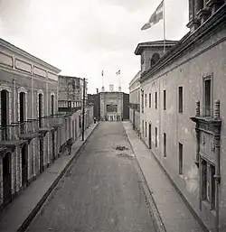 Lateral view of the University of Santo Domingo.