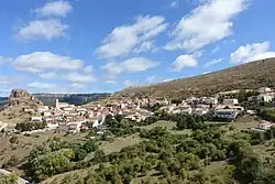 View of the town of Huélamo
