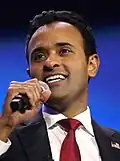 Entrepreneur and 2024 presidential candidate Vivek Ramaswamy of Ohio[62]