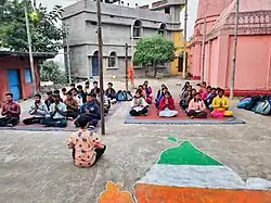 Vivekananda Kendra Students Praying for World Peace and Prosperity