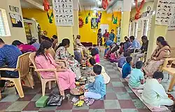 Vivekananda Kendra Students Worshiping Parents – Parents Worship Hindu Practice