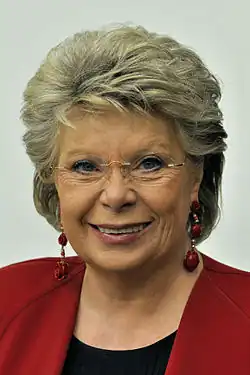 Luxembourgish politician and a former member of the European Parliament (MEP), Viviane Reding