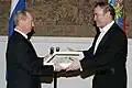 With Vladimir Putin (27 February 2008)