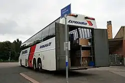 Image 1552006 Volvo 9700HD with walk-in cargo compartment from Savonlinja in Lahti (from Bruck (vehicle))