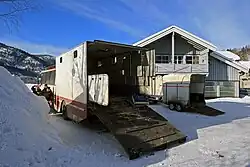 Image 491983 Repstad-bodied Volvo B10M, converted for transport of racing horses (from Bruck (vehicle))