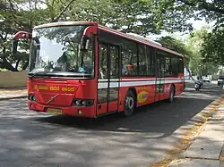 Volvo AC Nagara Sarige bus at Mysore