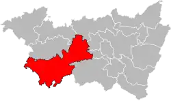 Location of Darney