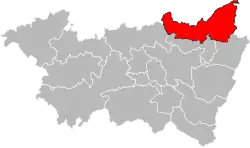 Location of Raon-l'Étape