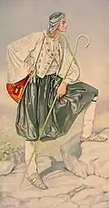 Traditional dress (Vraka) of Skyros