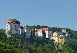 Vranov nad Dyjí Chateau with dome by Johann Bernhard Fischer von Erlach, early 18th century