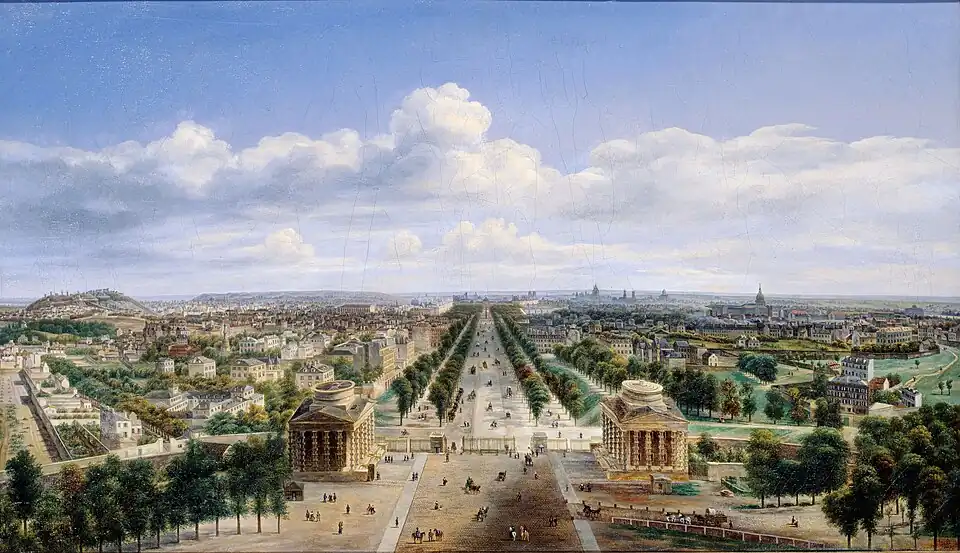 View of Paris from the Arc de Triomphe Auguste Cadolle