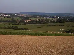 A view of the village of Cesse seen from Luzy-Saint-Martin