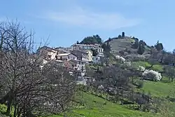 A view of the village from the valley of La Penne