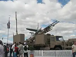 SAMIL 100 mounted with Vulture UAV launcher