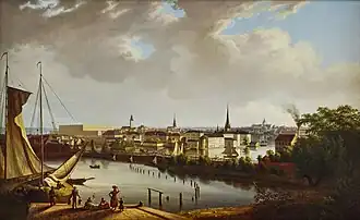 View of Stockholm, from Kungsholmen (1827)