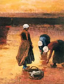 Women by the riverbank (c. 1925)